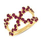 1.75ct 14k Yellow Gold Ruby Lady's Ring